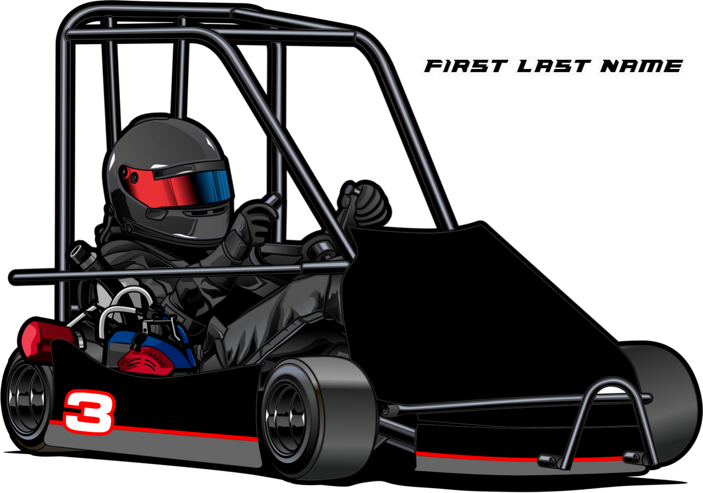 Intimidate Legacy- Champ Kart Swoop Body