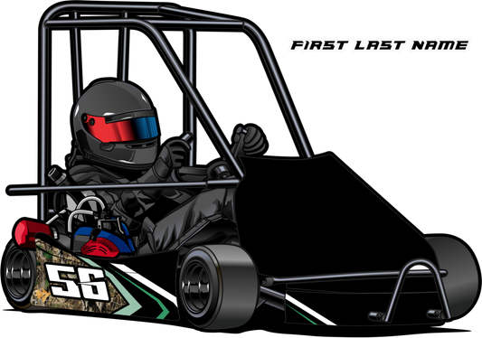 Camo Fast - Champ Kart Swoop Body