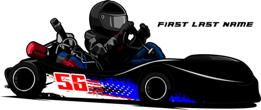 Stars n Stripes - Flat Kart Swoop Kart