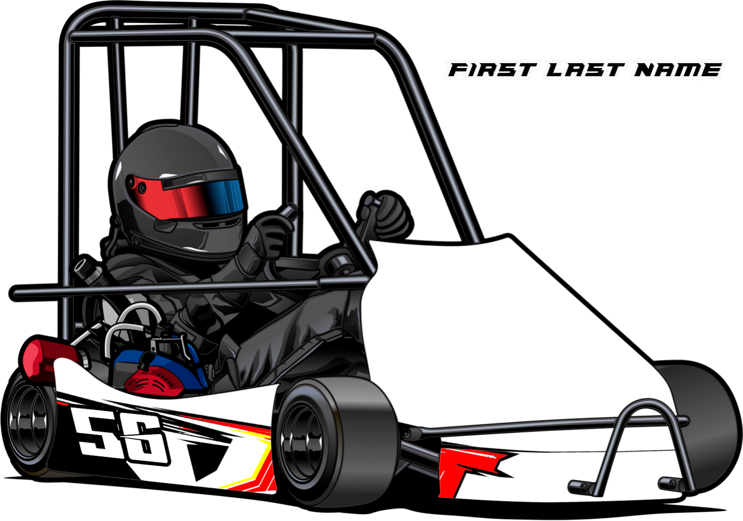Red Riot - Champ Kart Swoop Body