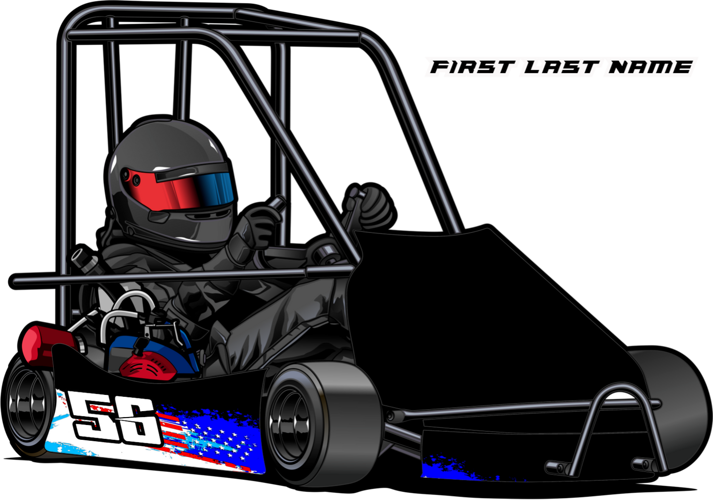 Stars n Stripes - Champ Kart Swoop Body
