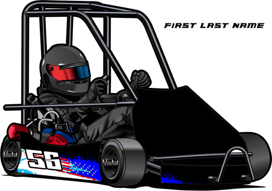 Stars n Stripes - Champ Kart Swoop Body